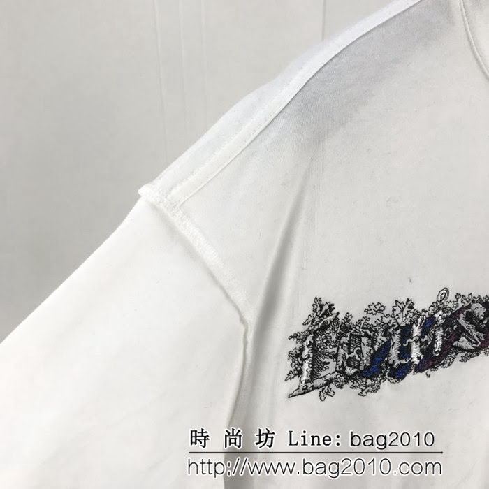 LV路易威登 Virgil新款 刺繡logoTee 男款短袖 男女同款 ydi1610